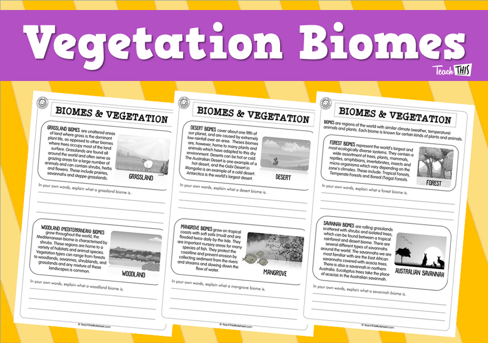 Vegetation Biomes (3 pg)