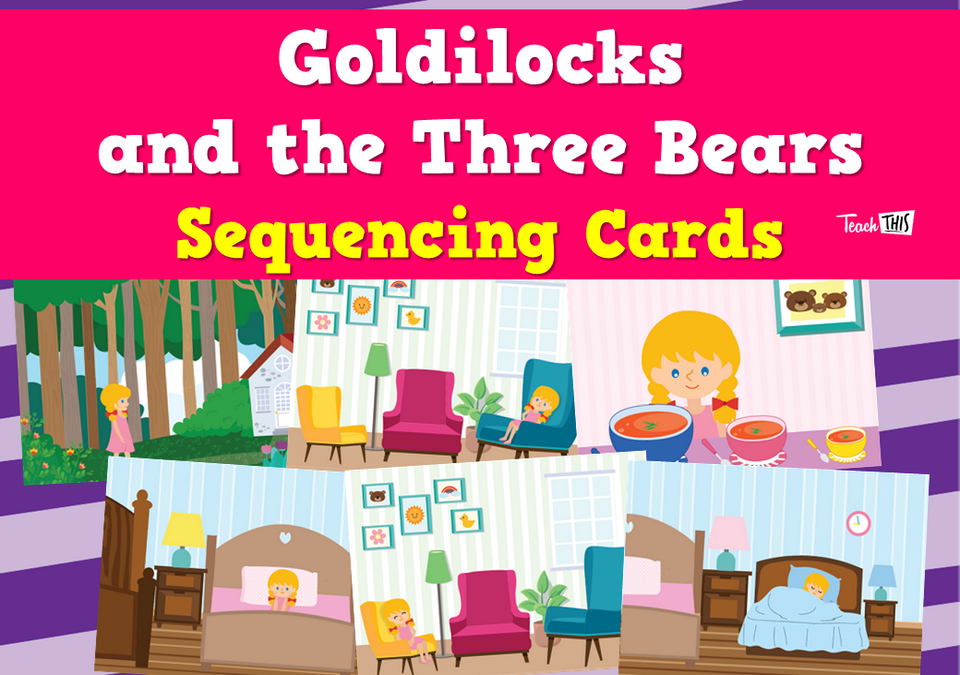 Goldilocks and the Three Bears Sequencing Cards