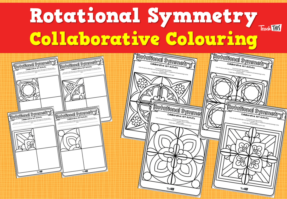 Rotational Symmetry- Collaborative Colouring