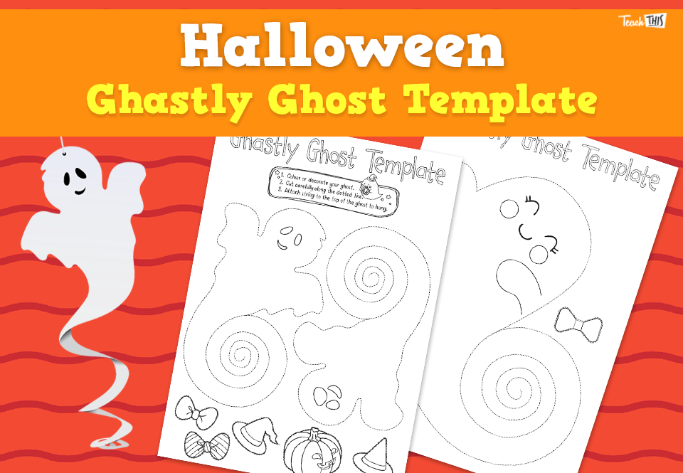 Halloween - Ghastly Ghost Template