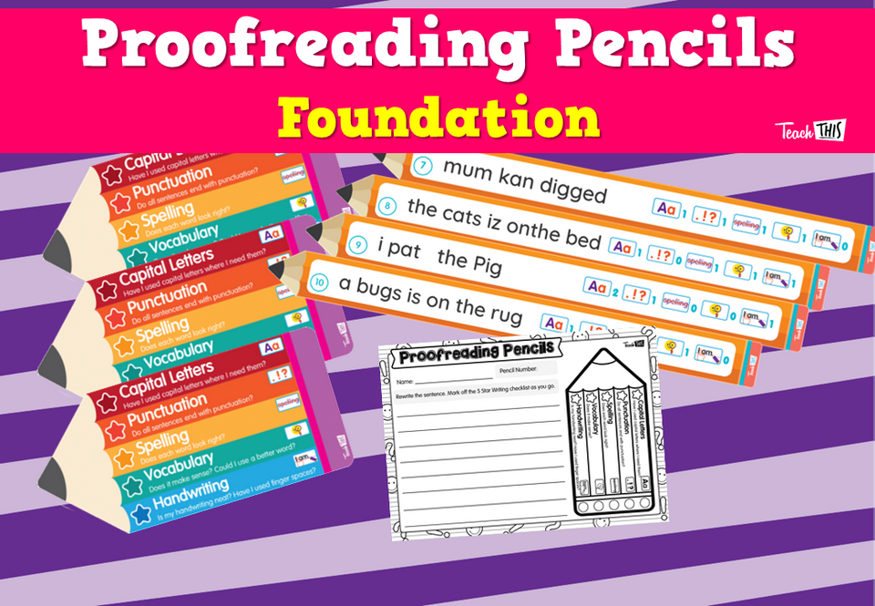 Proofreading Pencils- Foundation