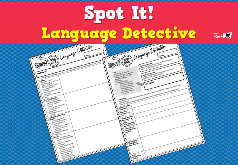 Spot It! Language Detective