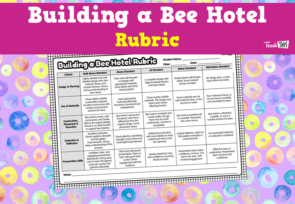 Building a Bee Hotel Rubric