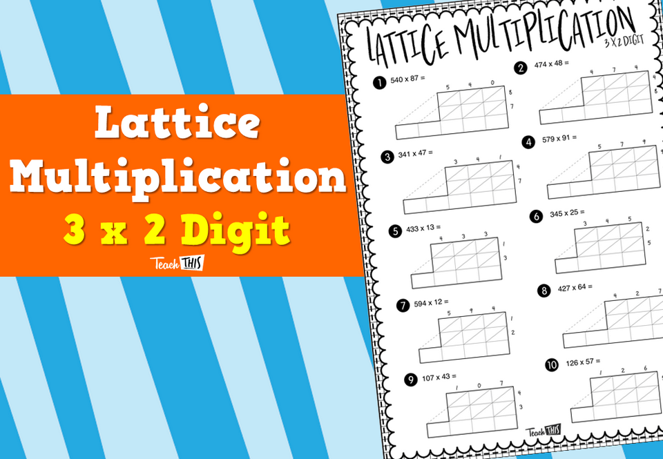 Lattice Multiplication - 3x2 Digit