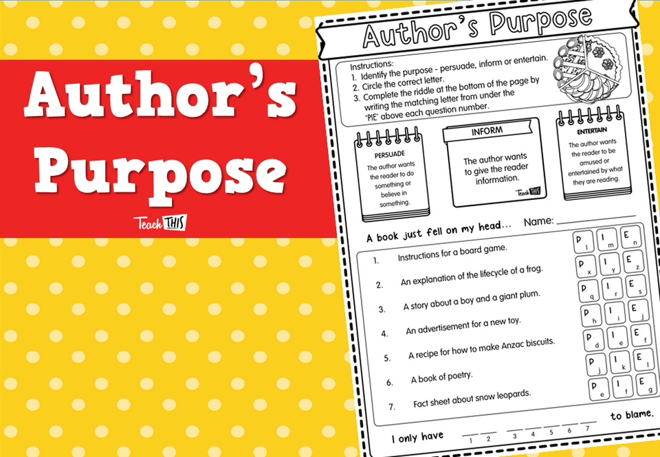 Author’s Purpose