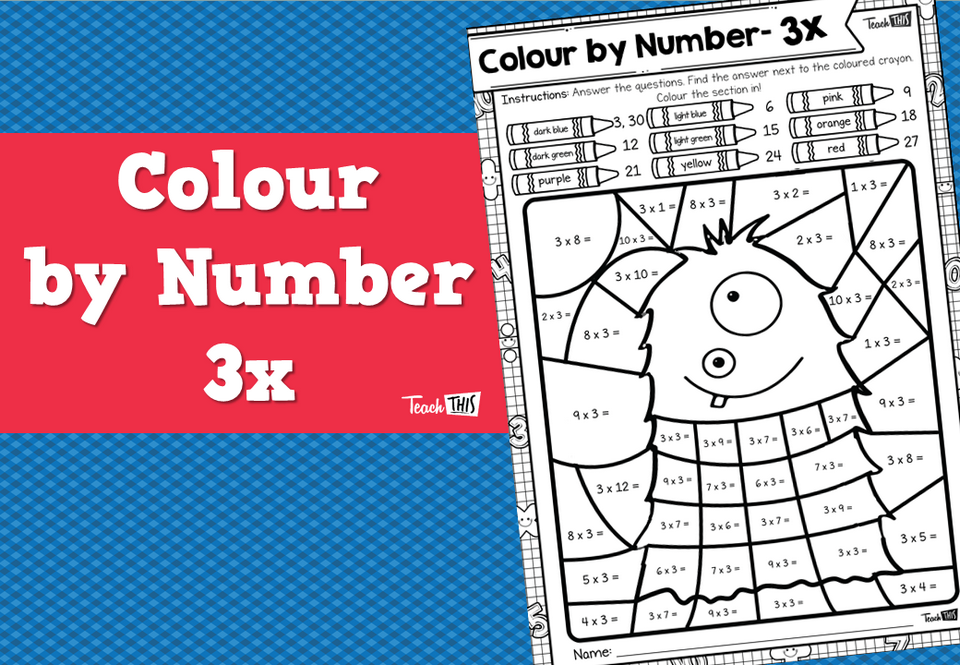 Colour by Number- 3x