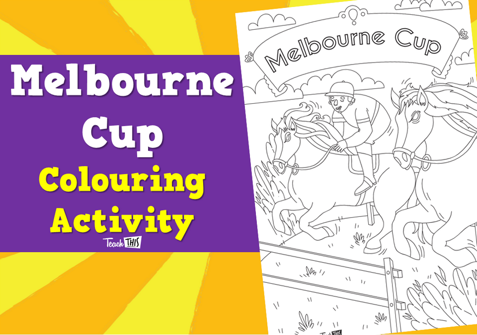 Melbourne Cup - Colouring Activity