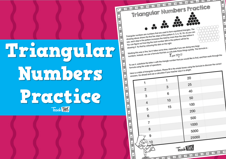 Triangular Numbers Practice