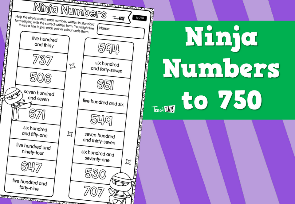 Ninja Numbers to 750