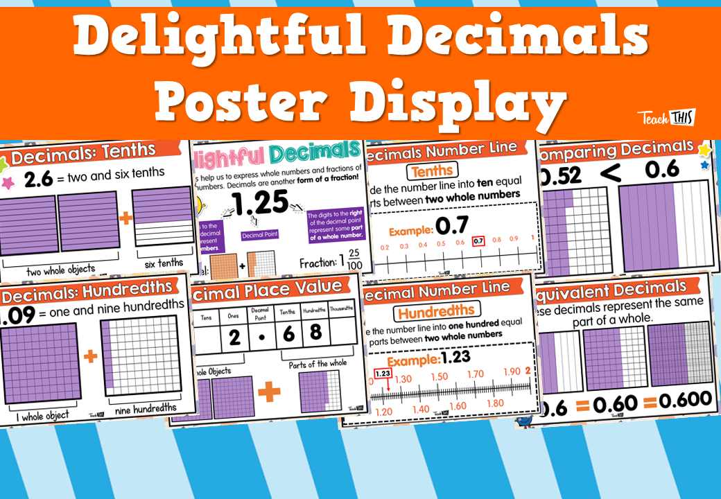 Delightful Decimals Poster Display