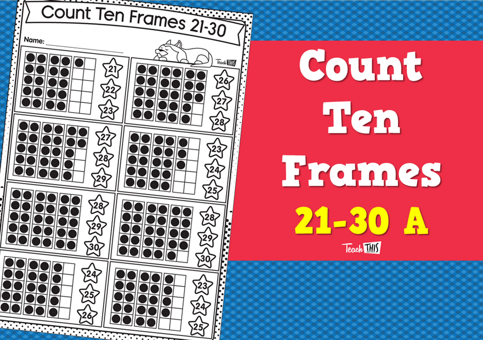 Count Ten Frames 21-30 A