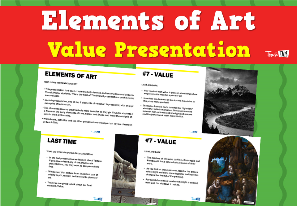Elements of Art - Value Presentation