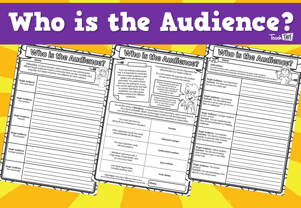 Persuasive Texts - #11 Who's Your Target?