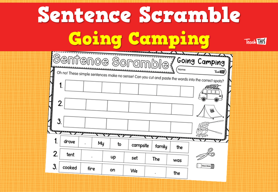 Sentence Scramble: Going Camping