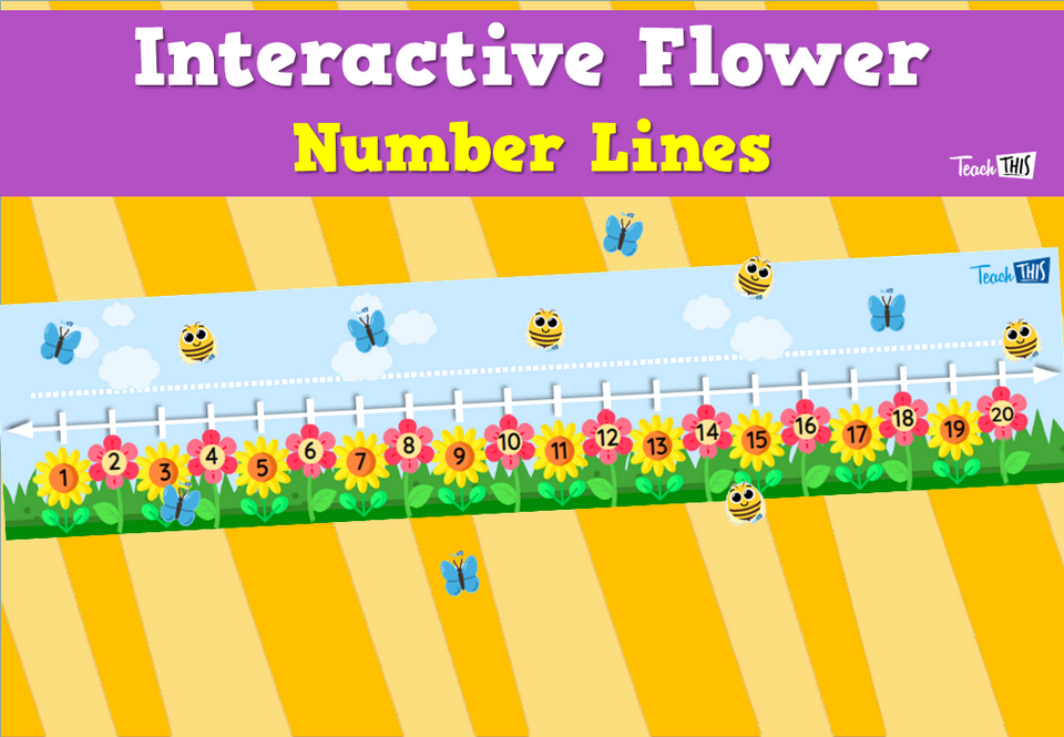Interactive Flower Number Lines