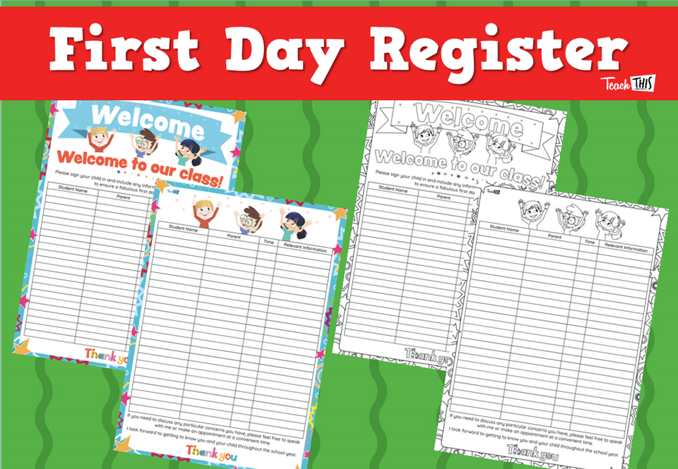 First Day Register