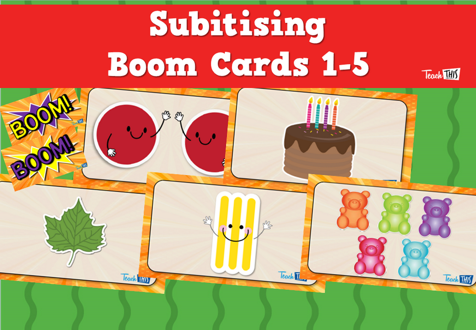Subitising Boom Cards 1-5