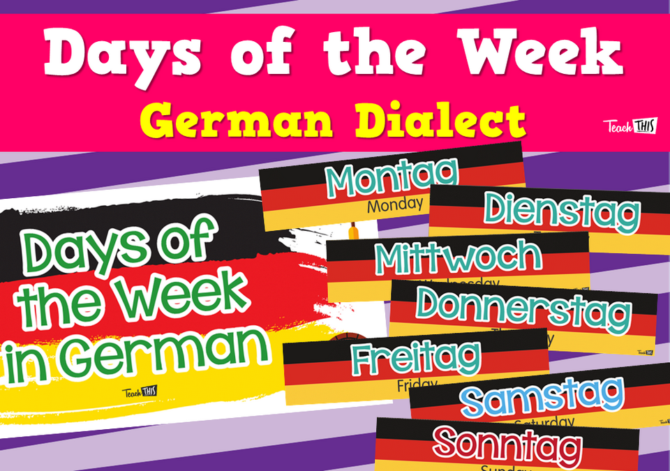 Days of the Week - German Dialect