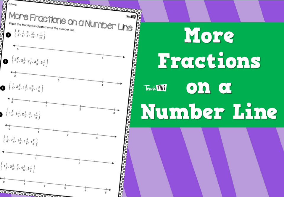 More Fractions on a Number Line