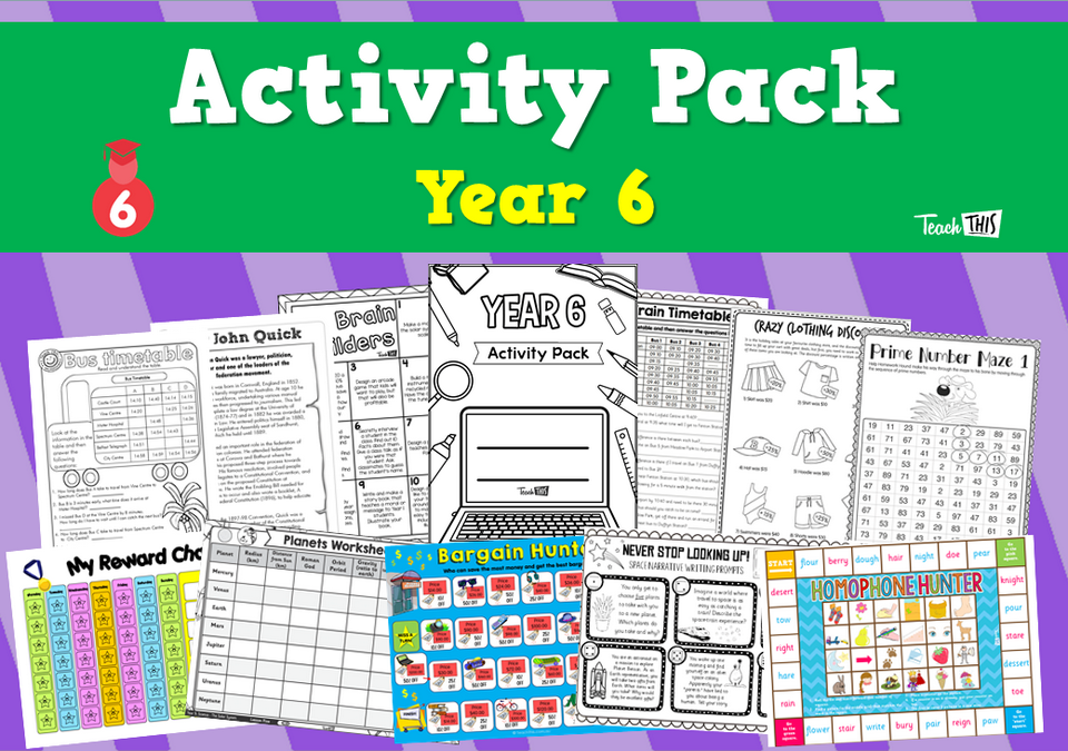 Activity Pack - Year 6