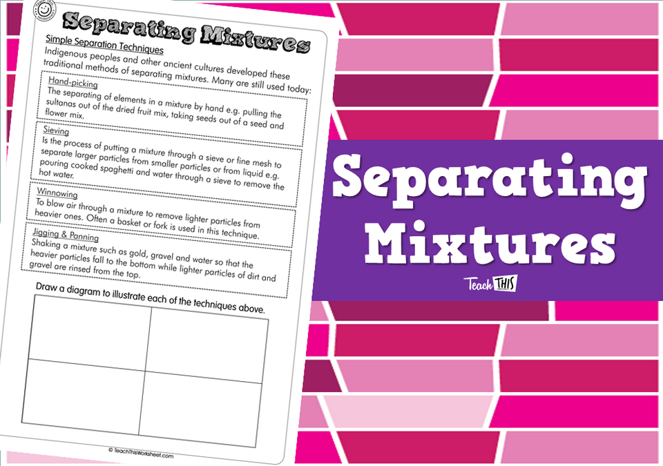 Separating Mixtures (1pg)