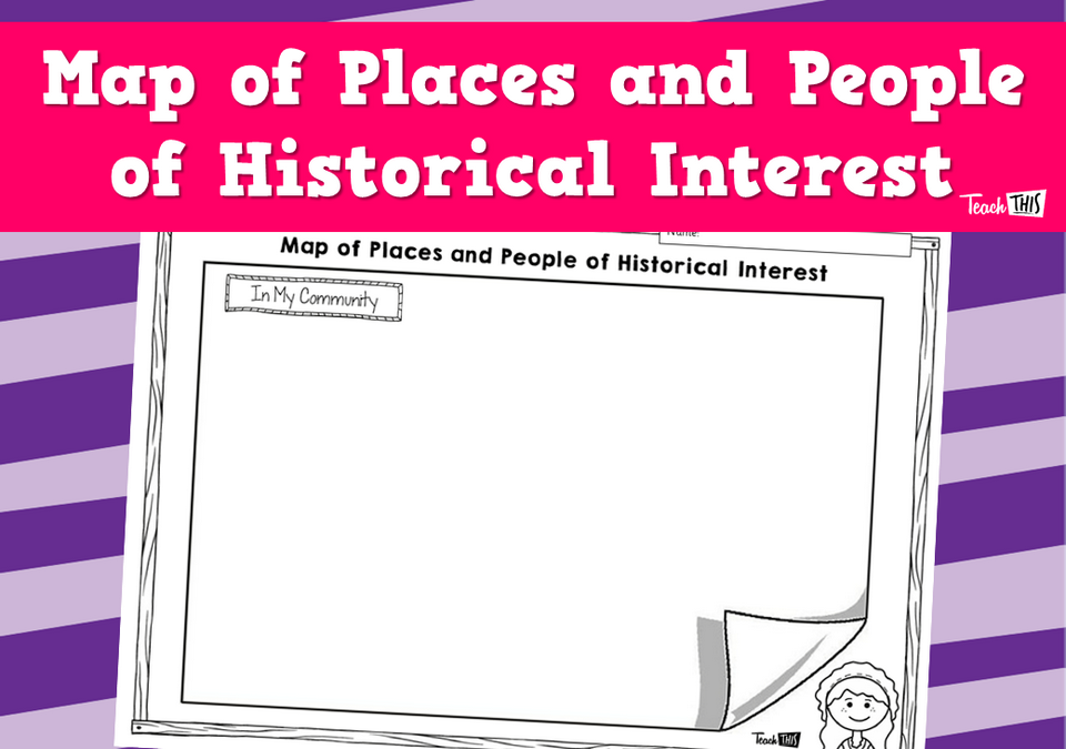 Map of Places and People of Historical Interest