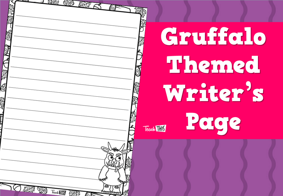 Gruffalo Themed Writer’s Page