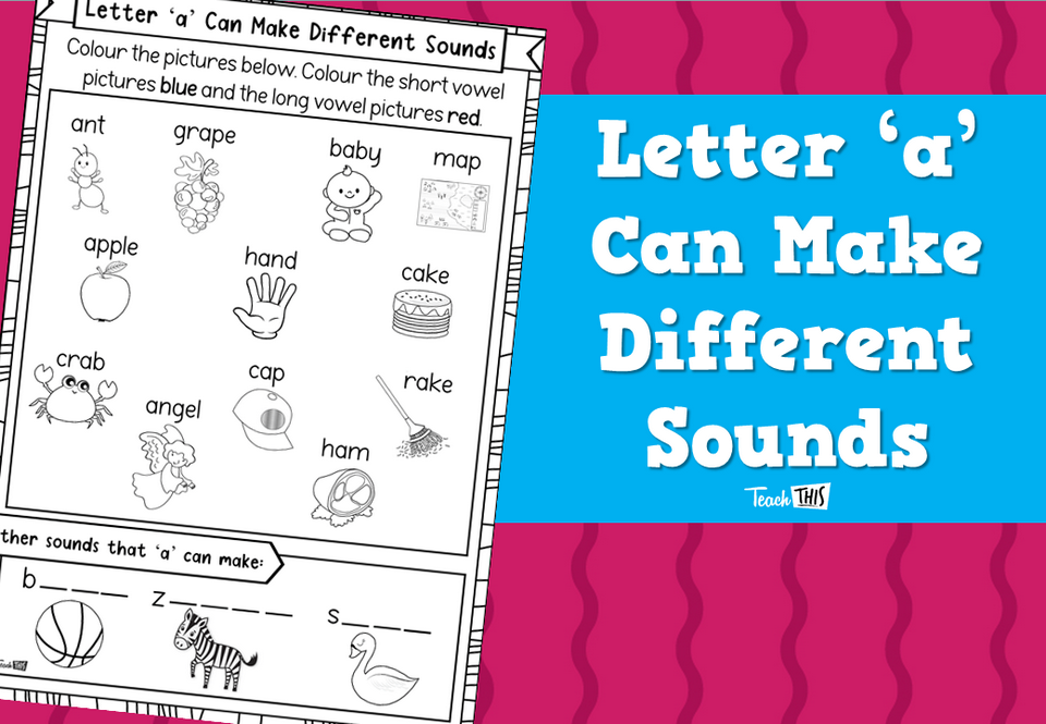Letter ‘a’ Can Make Different Sounds