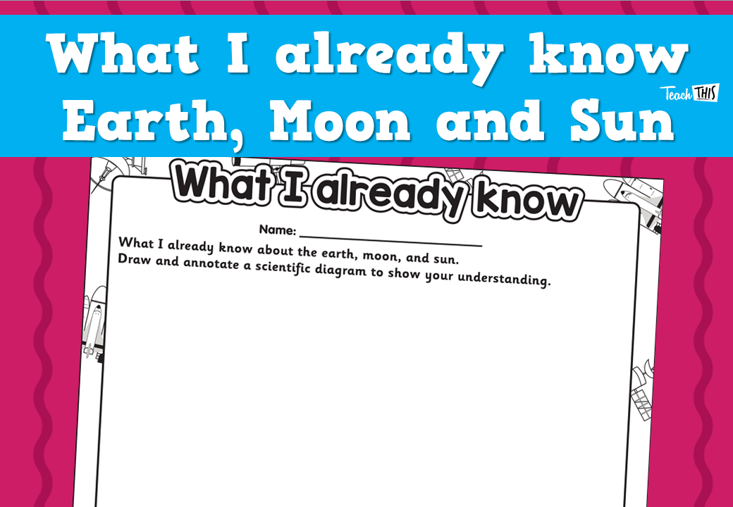 What I already know - Earth, Moon and Sun