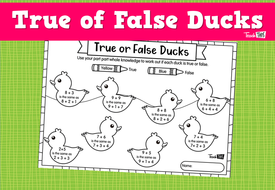 True of False Ducks