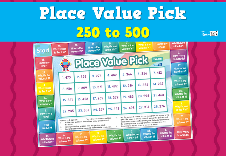 Place Value Pick - 250 to 500