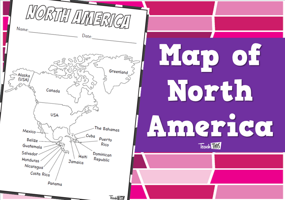 Map of North America