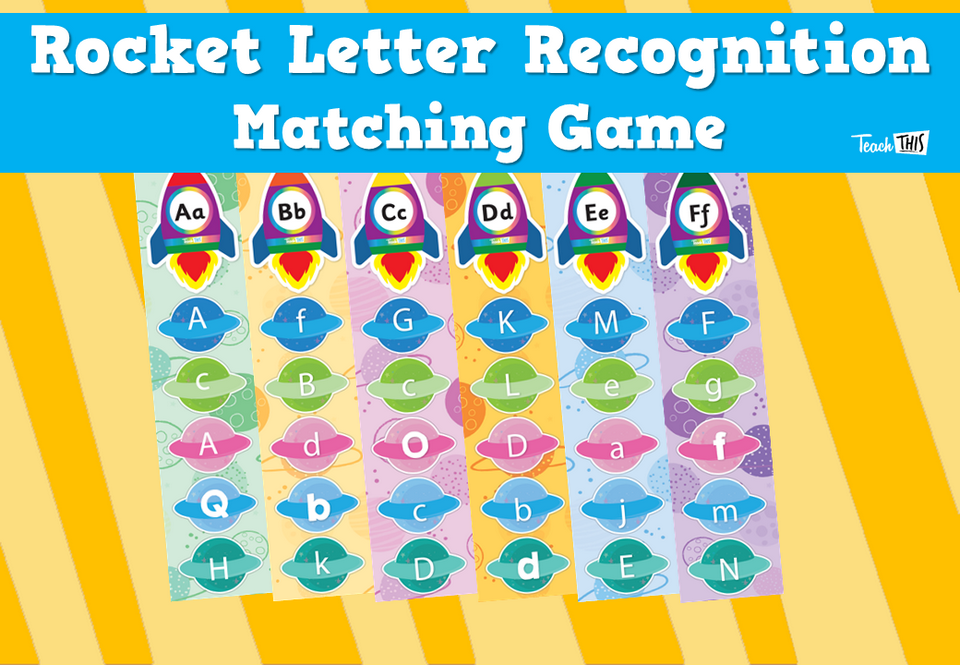 Rocket Letter Recognition Matching Game