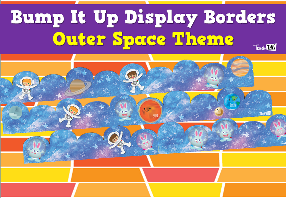 Bump It Up Display Borders - Outer Space Theme