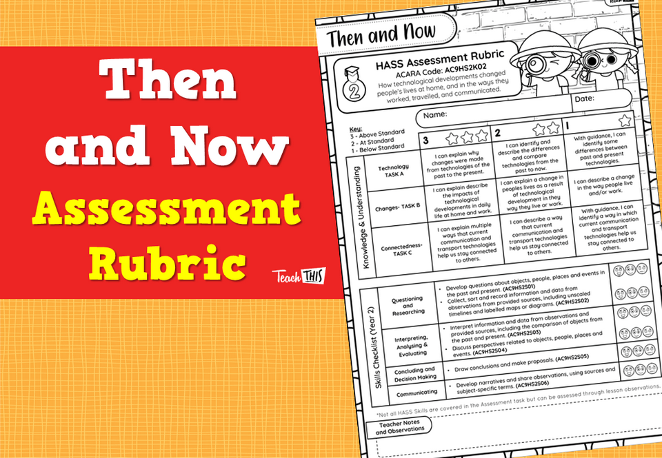 Then and Now- Assessment Rubric