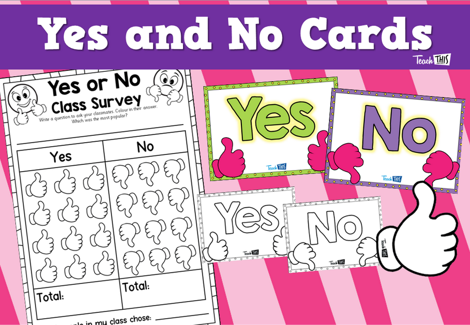 Yes and No Cards