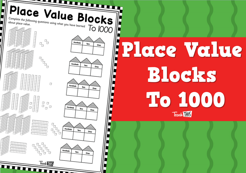 Place Value Blocks To 1000