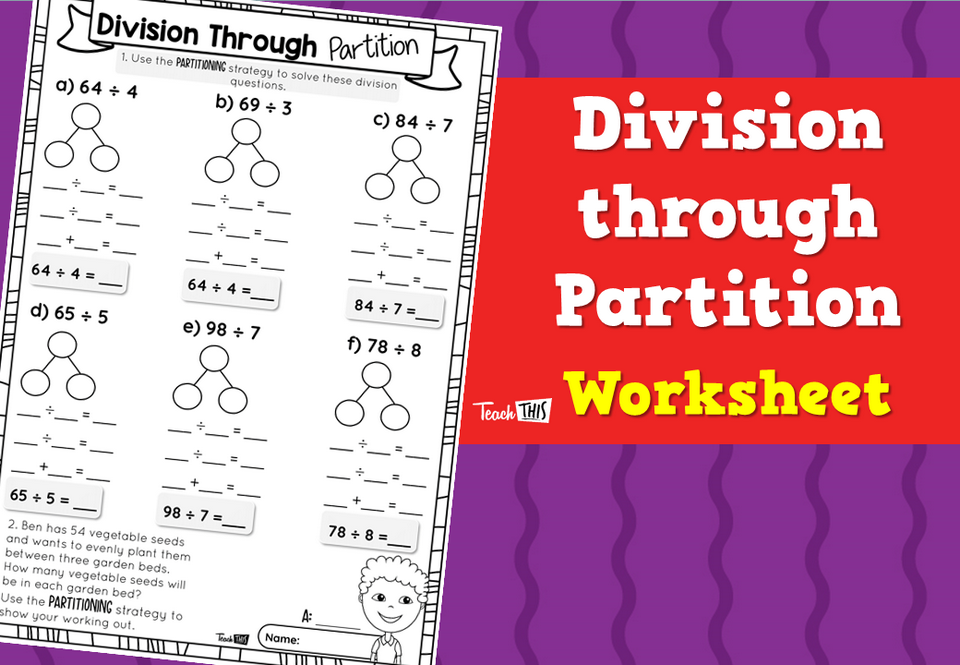 Division Through Partition - Worksheet