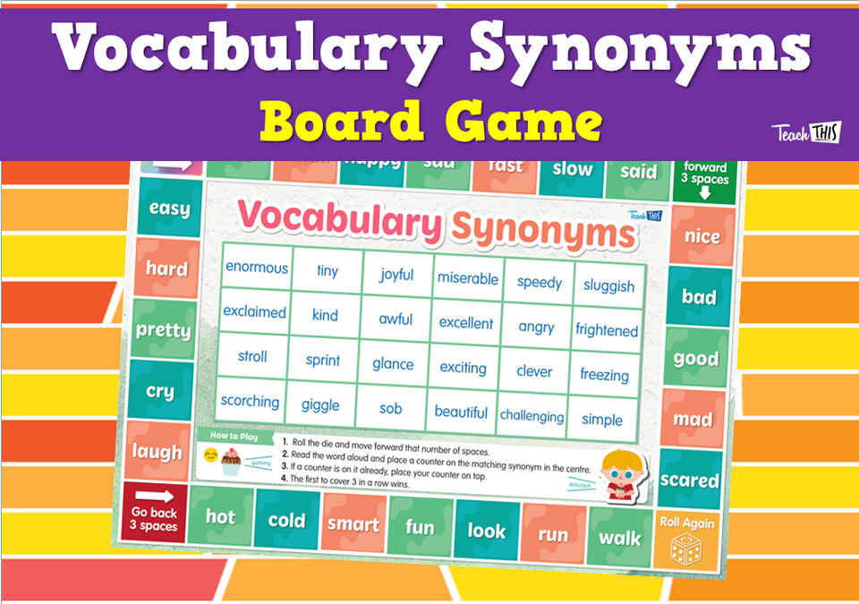 Vocabulary Synonyms - Board Game