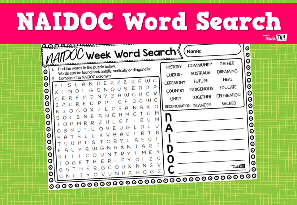 NAIDOC Week  Word Search