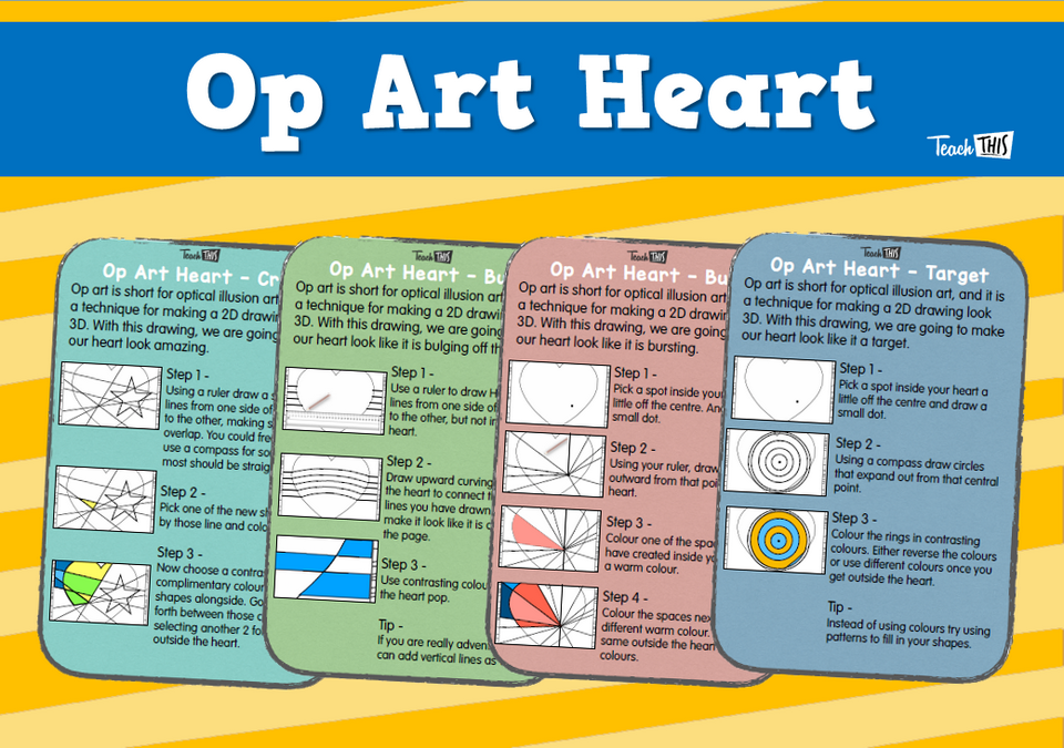 Op Art Heart