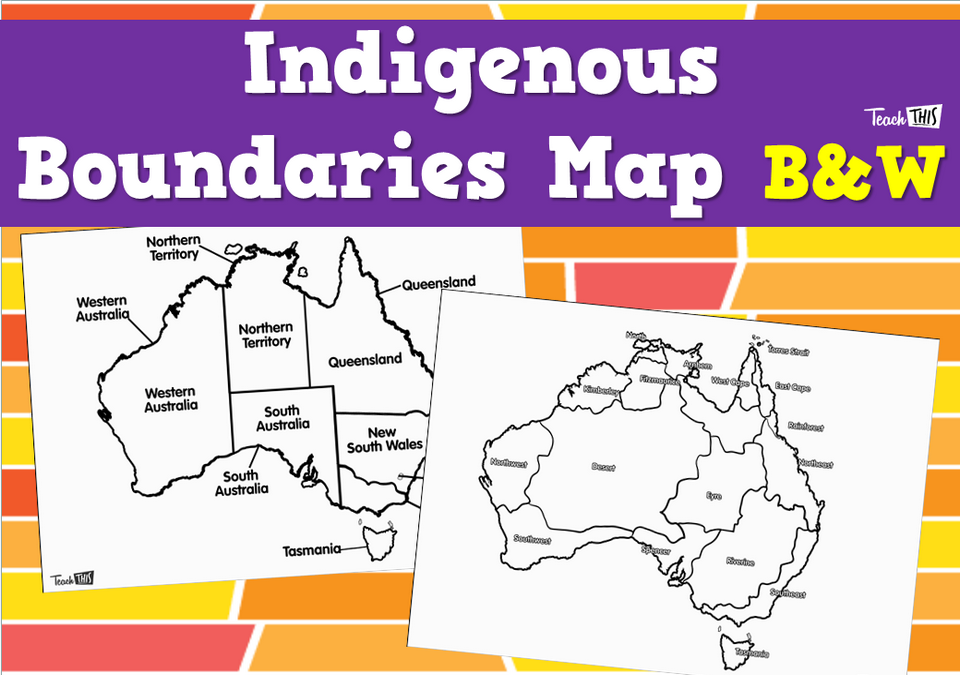 Indigenous Boundaries Map B&W
