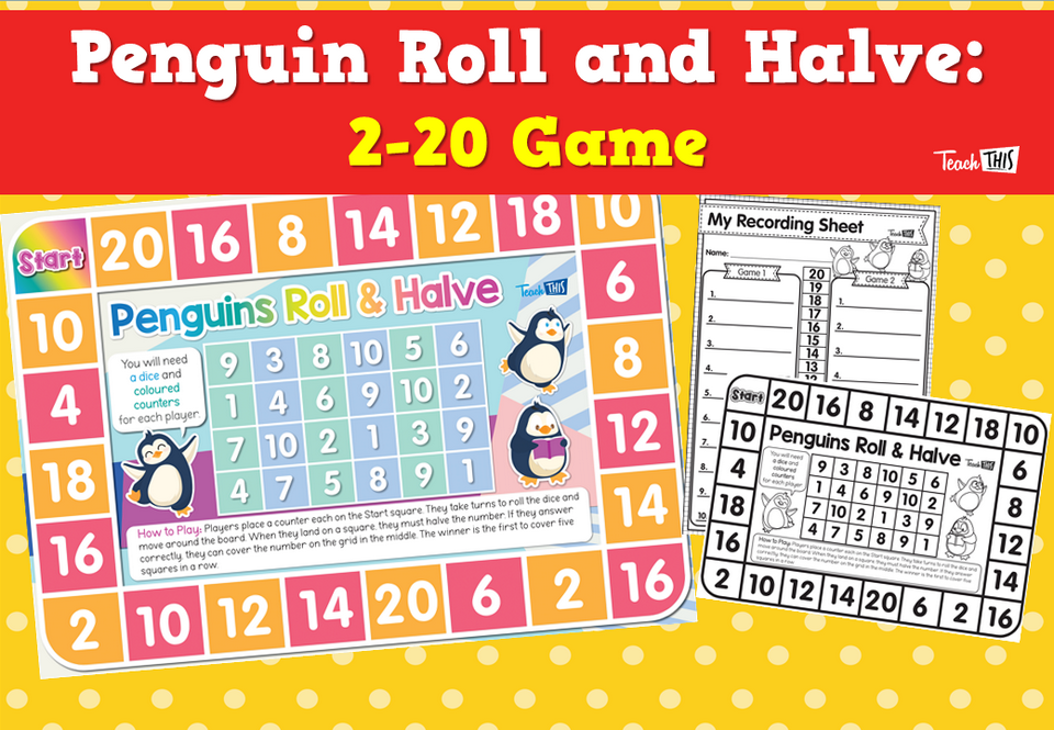 Penguin Roll and Halve: 2-20 Game