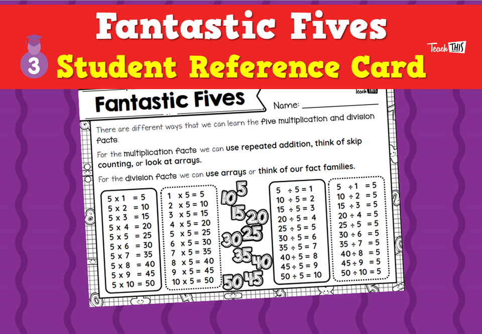 Fantastic Fives - Student Reference Card
