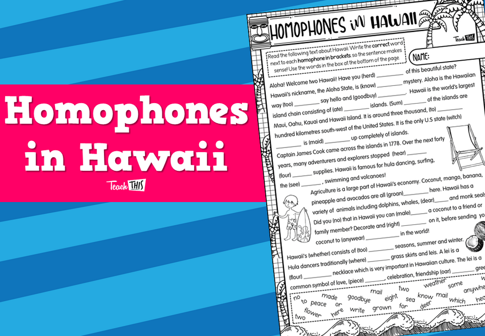 Homophones in Hawaii
