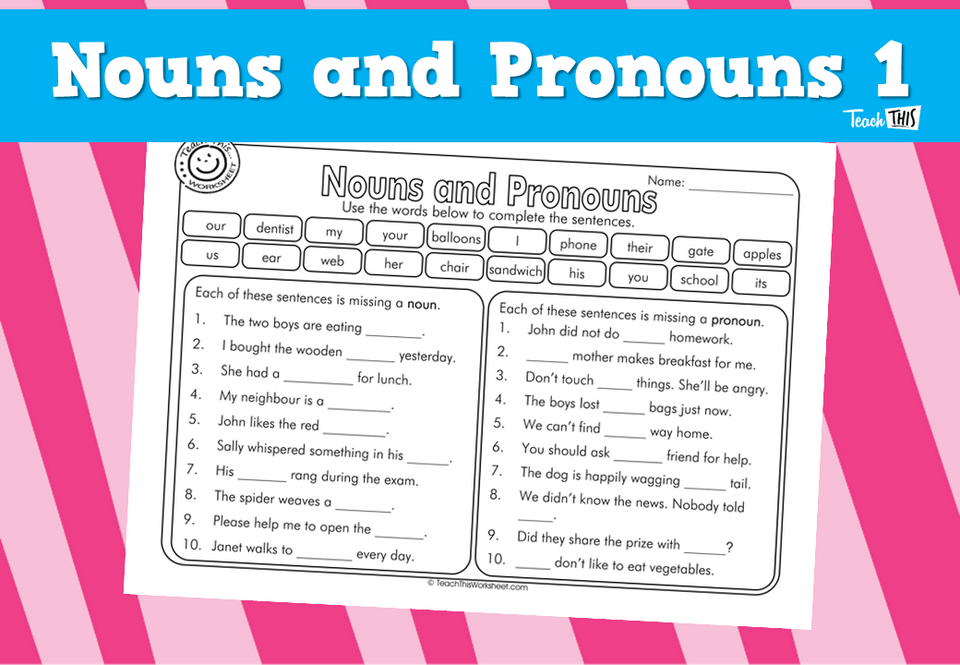 Nouns and Pronouns 1