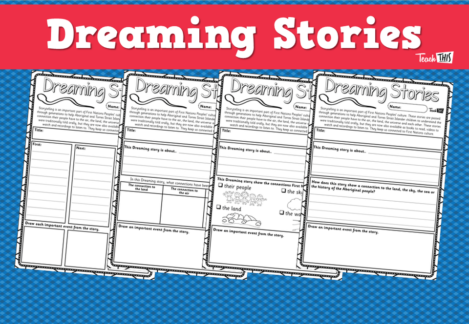 Dreamtime Stories - Worksheet