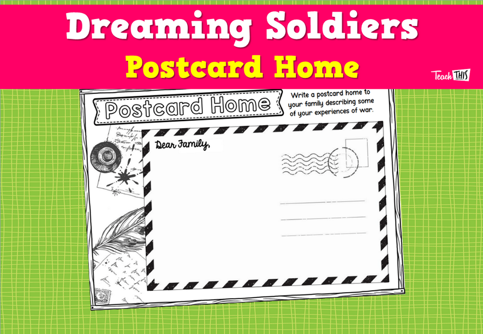 Dreaming Soldiers - Postcard Home (War)