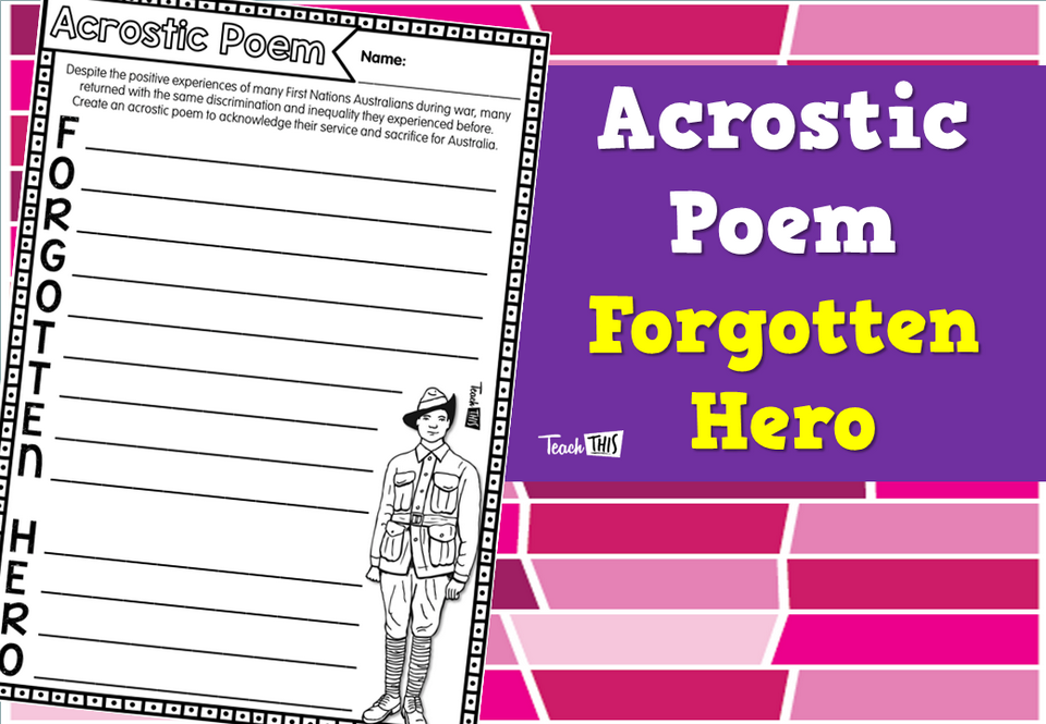 Acrostic Poem: Forgotten Hero