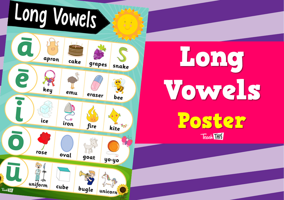 Long Vowels Poster
